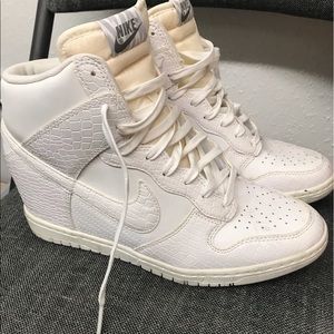Women’s Nike Sky High Wedge Sneakers snakeskin
